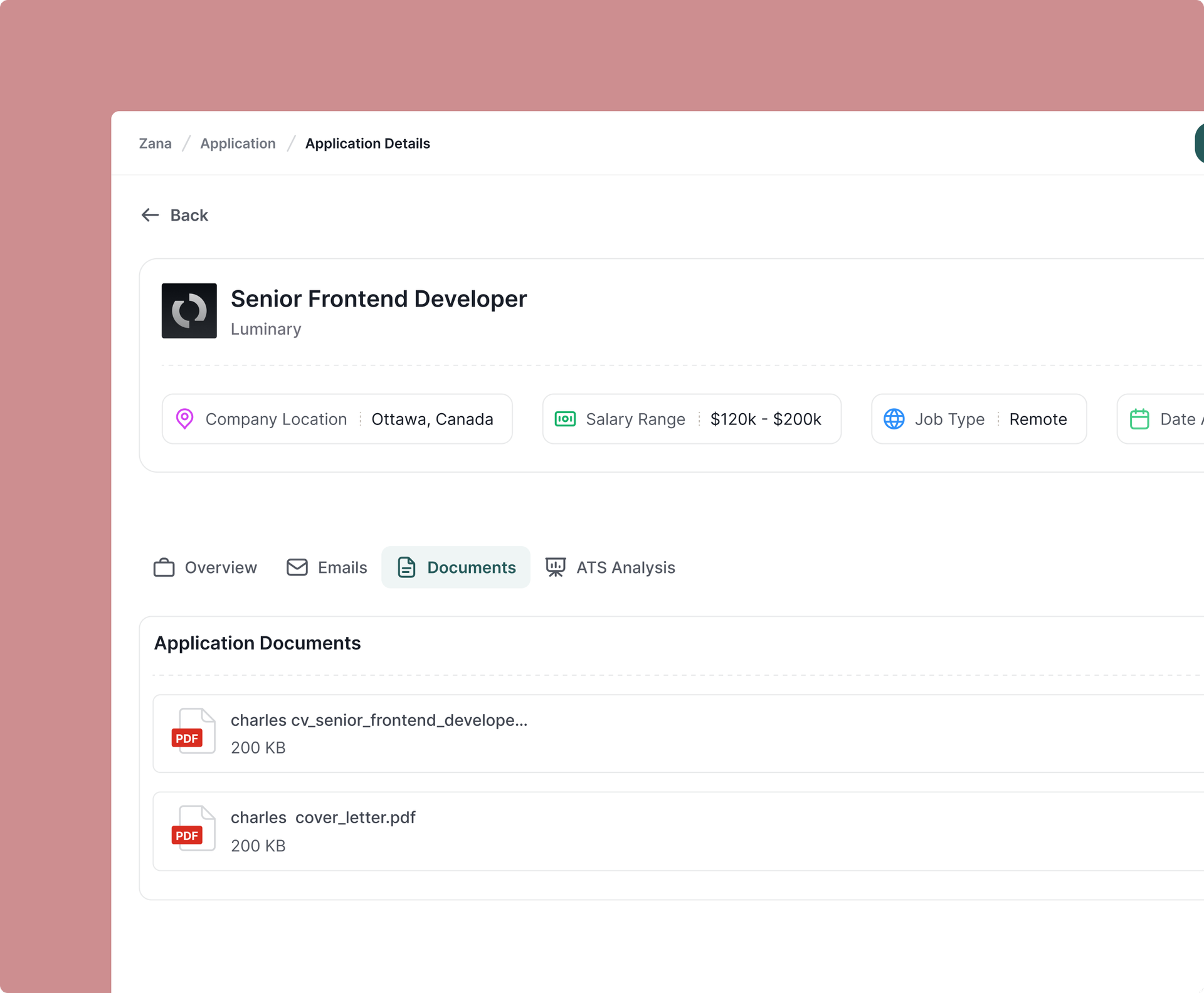 RESUME OPTIMISATION